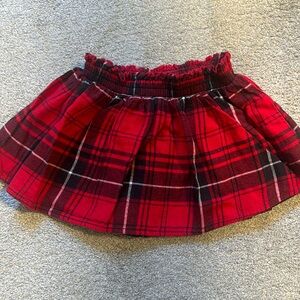 4T Jumping Beans Plaid Skirt. Red